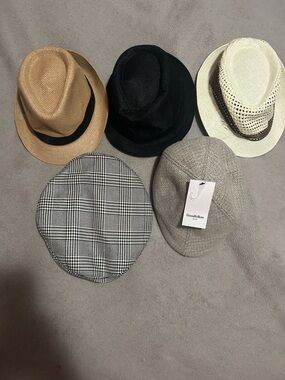 Goodfellow & Co Light Gray Herringbone Flat Cap